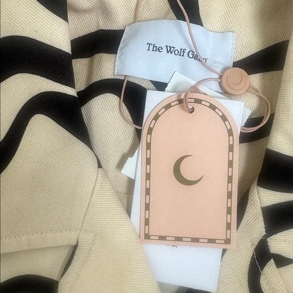 The Wolf Gang Wave Pattern Jacket in Black and Tan